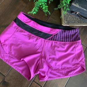LULULEMON speed shorts SIZE 4